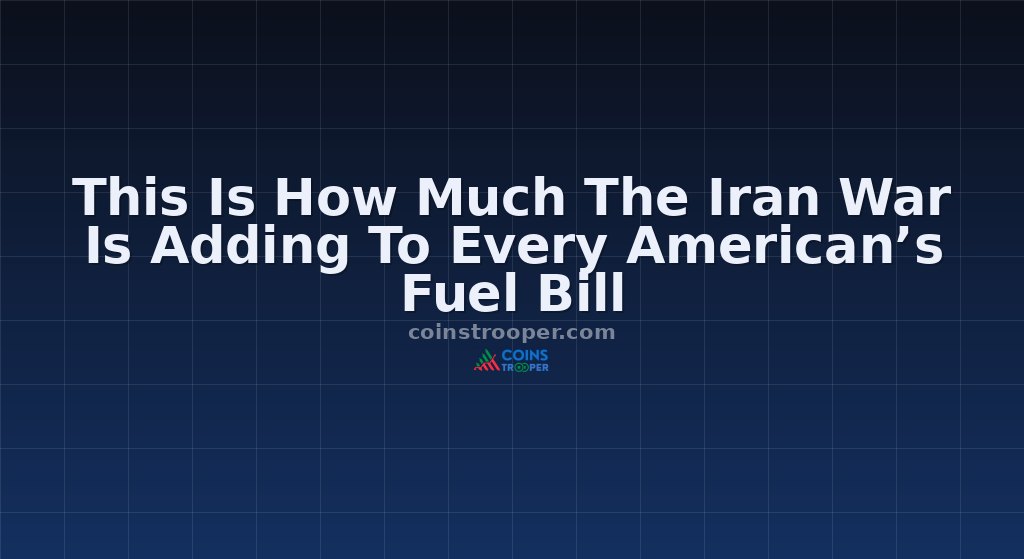 This Is How Much The Iran War Is Adding To Every American’s Fuel Bill