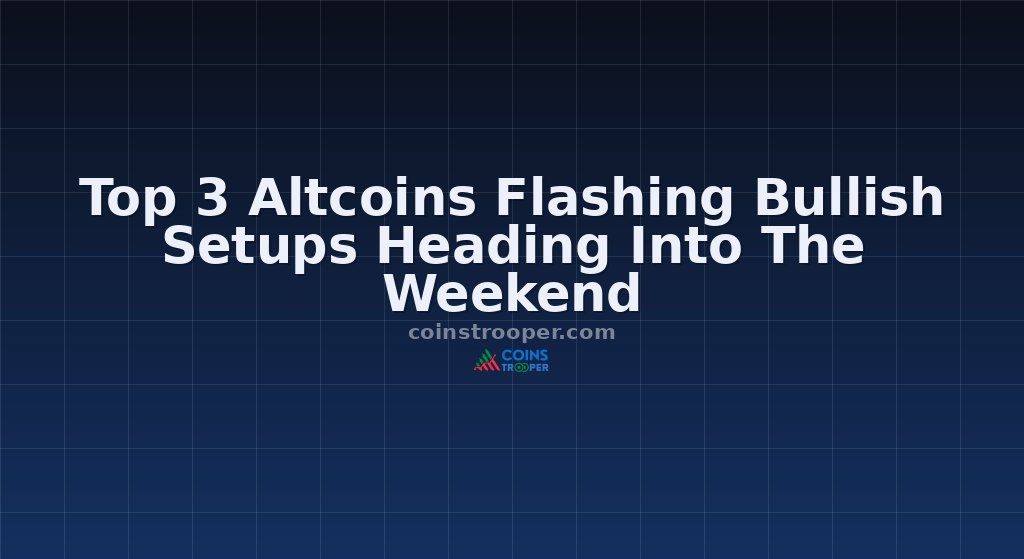 Top 3 Altcoins Flashing Bullish Setups Heading Into The Weekend