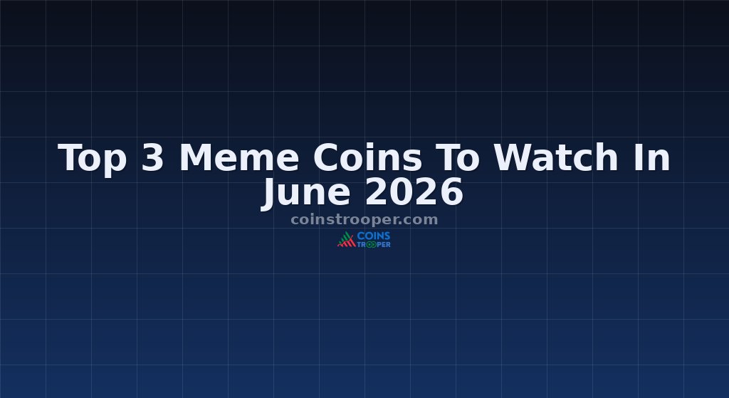 Top 3 Meme Coins To Watch In June 2026