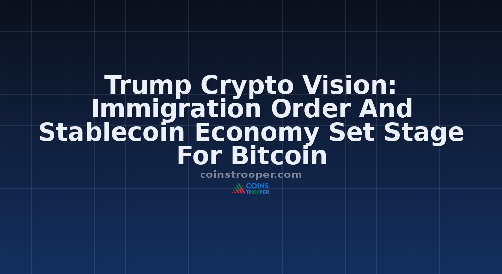 Trump Crypto Vision: Immigration Order And Stablecoin Economy Set Stage For Bitcoin