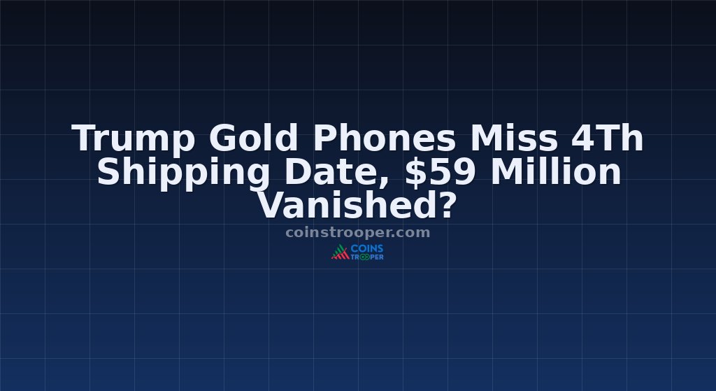 Trump Gold Phones Miss 4Th Shipping Date, $59 Million Vanished?