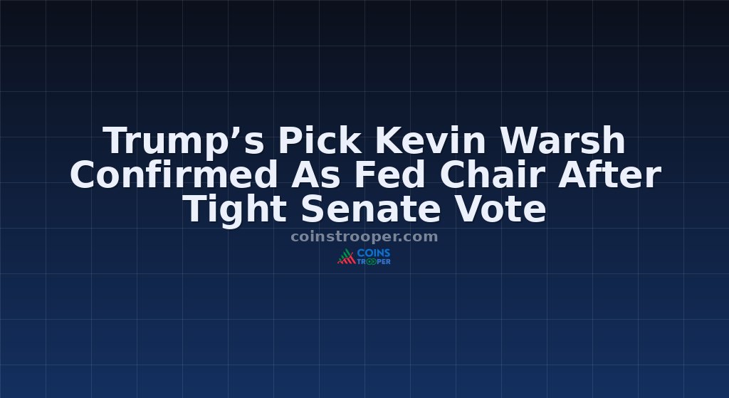 Trump’s Pick Kevin Warsh Confirmed As Fed Chair After Tight Senate Vote