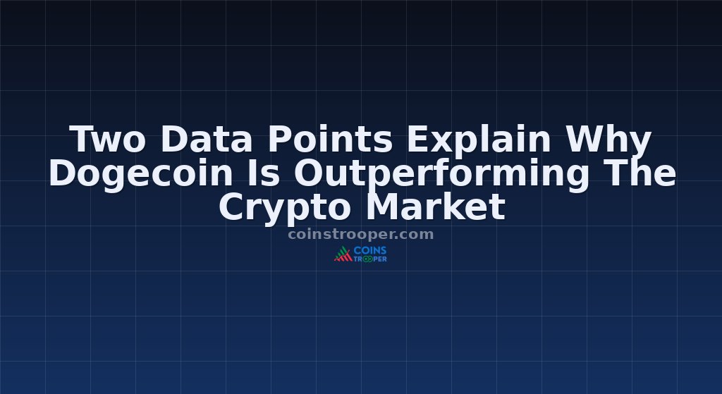 Two Data Points Explain Why Dogecoin Is Outperforming The Crypto Market