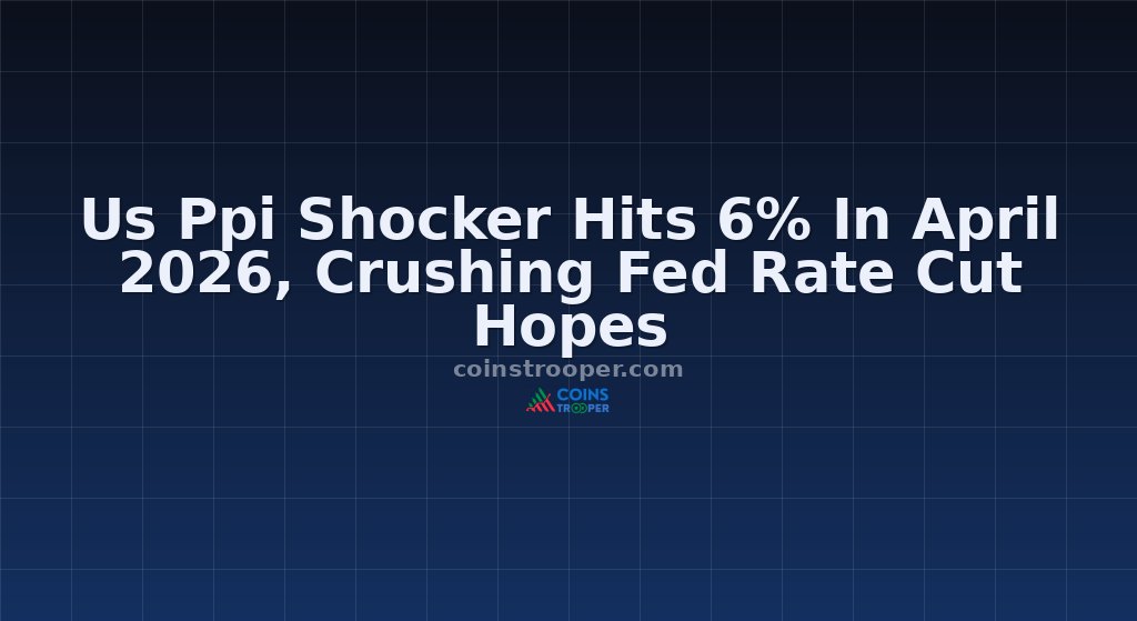 Us Ppi Shocker Hits 6% In April 2026, Crushing Fed Rate Cut Hopes