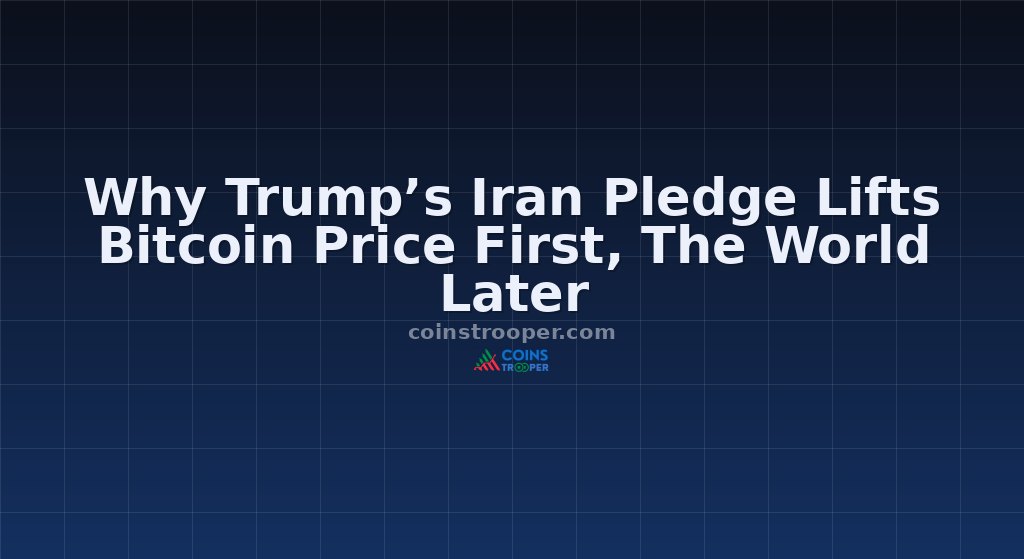 Why Trump’s Iran Pledge Lifts Bitcoin Price First, The World Later