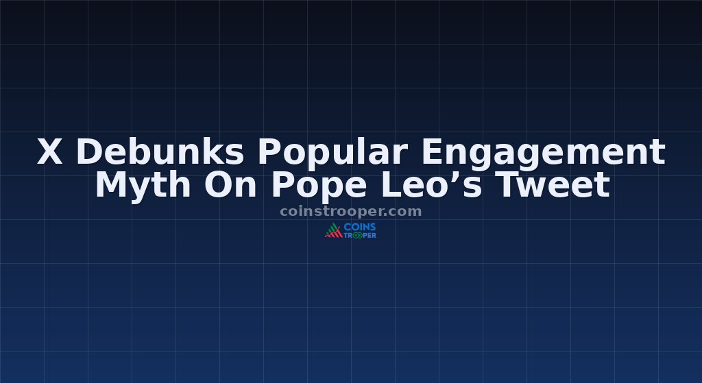 X Debunks Popular Engagement Myth On Pope Leo’s Tweet