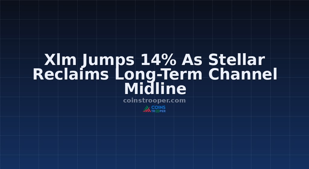 Xlm Jumps 14% As Stellar Reclaims Long-Term Channel Midline