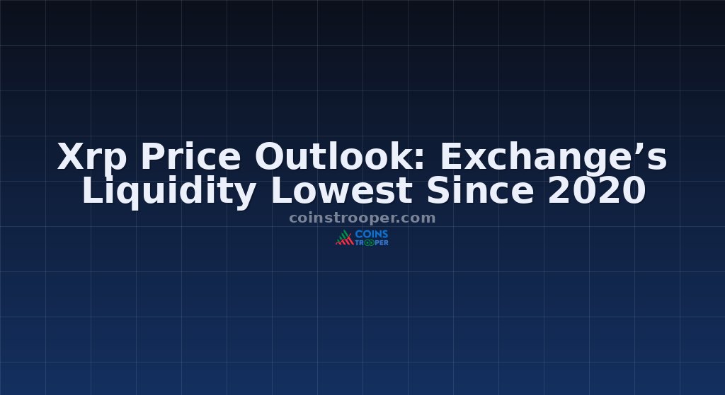 Xrp Price Outlook: Exchange’s Liquidity Lowest Since 2020