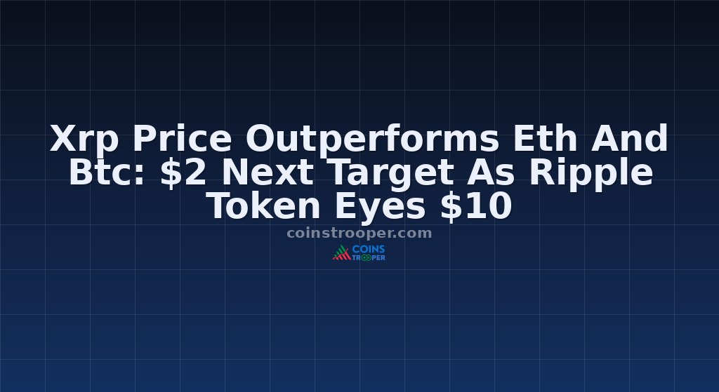 Xrp Price Outperforms Eth And Btc: $2 Next Target As Ripple Token Eyes $10