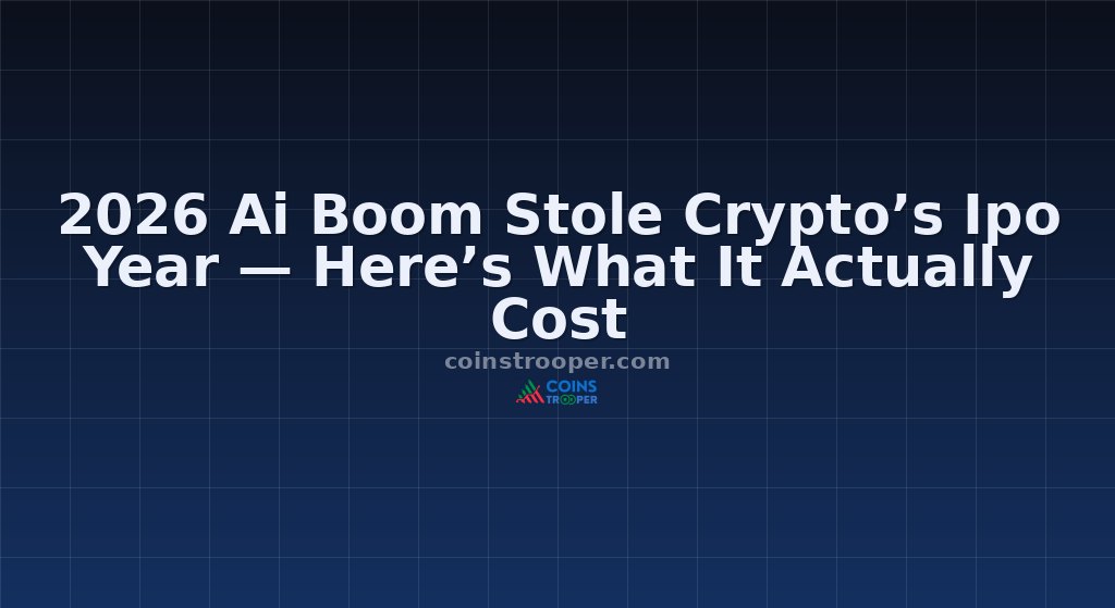 2026 Ai Boom Stole Crypto’s Ipo Year — Here’s What It Actually Cost