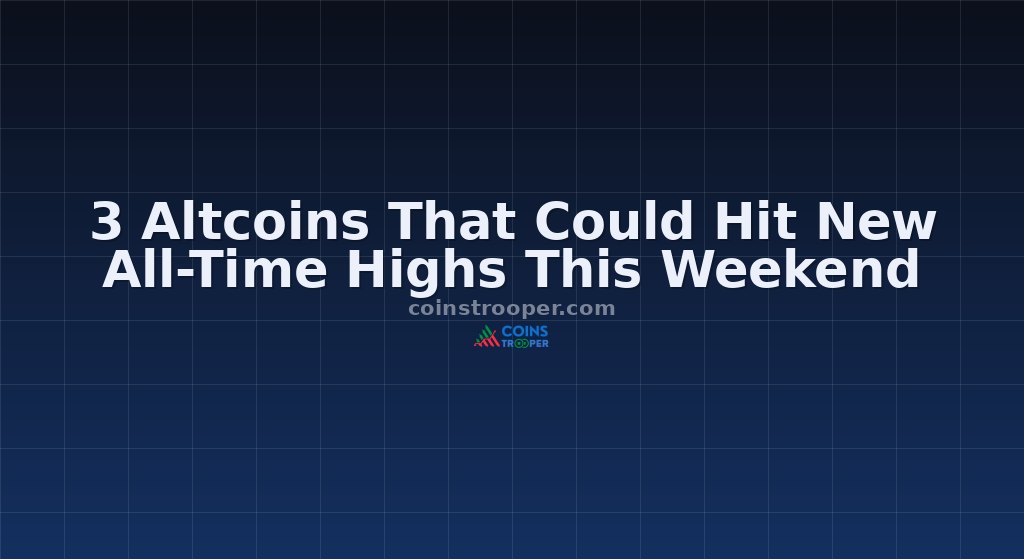 3 Altcoins That Could Hit New All-Time Highs This Weekend