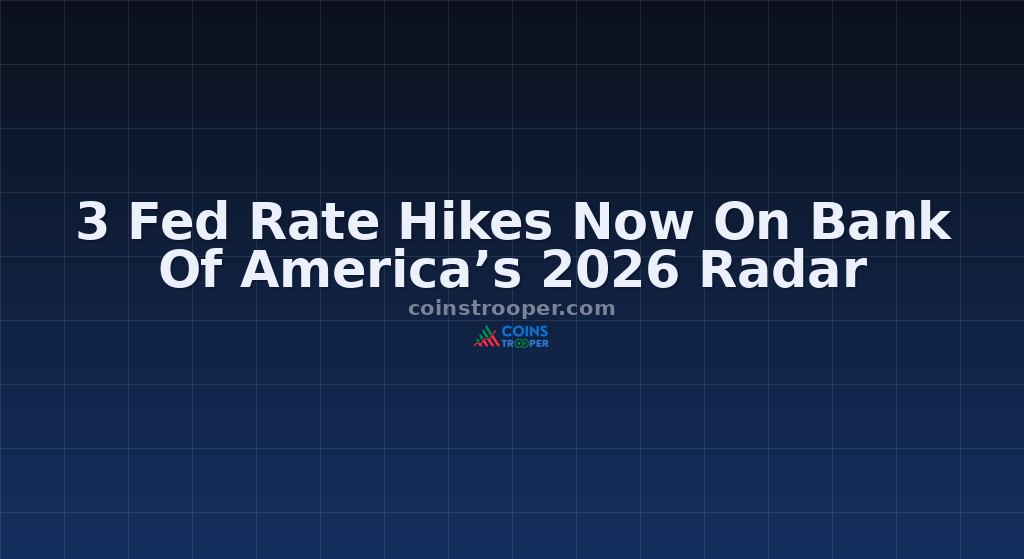 3 Fed Rate Hikes Now On Bank Of America’s 2026 Radar