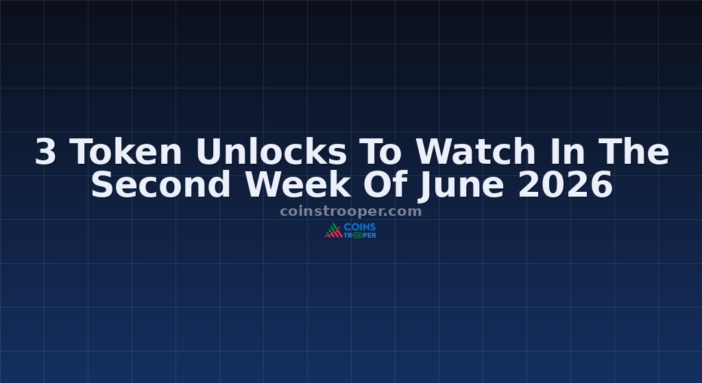 3 Token Unlocks To Watch In The Second Week Of June 2026