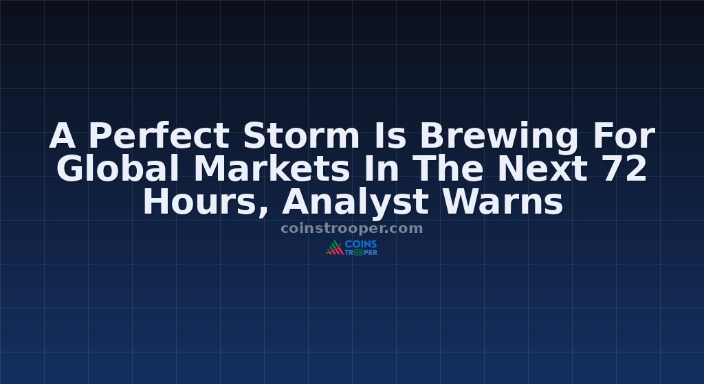 A Perfect Storm Is Brewing For Global Markets In The Next 72 Hours, Analyst Warns