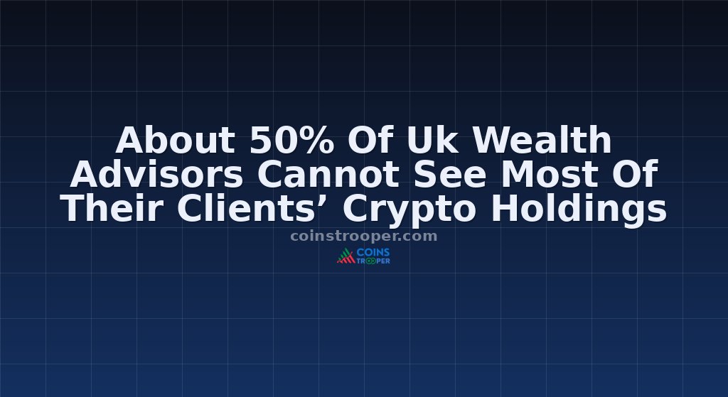 About 50% Of Uk Wealth Advisors Cannot See Most Of Their Clients’ Crypto Holdings