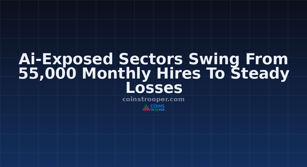 Ai-Exposed Sectors Swing From 55,000 Monthly Hires To Steady Losses