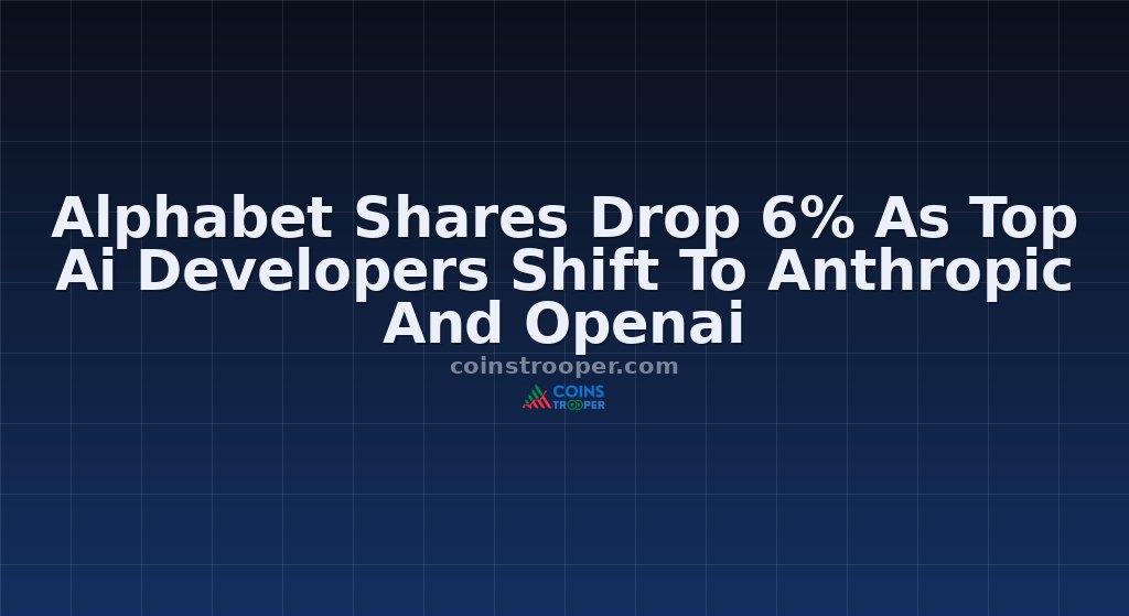 Alphabet Shares Drop 6% As Top Ai Developers Shift To Anthropic And Openai