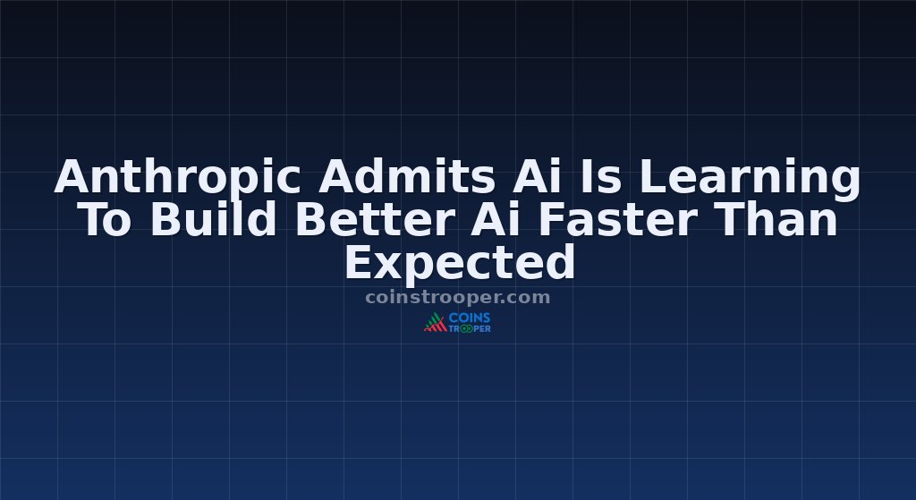 Anthropic Admits Ai Is Learning To Build Better Ai Faster Than Expected