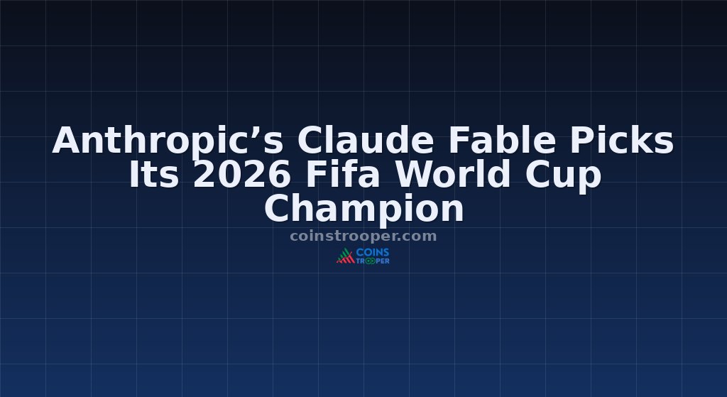 Anthropic’s Claude Fable Picks Its 2026 Fifa World Cup Champion
