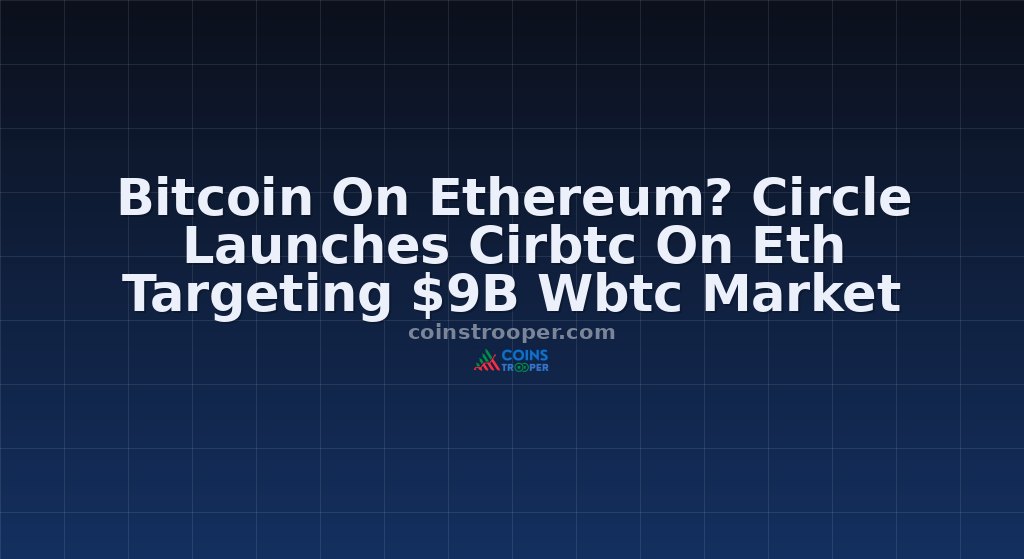 Bitcoin On Ethereum? Circle Launches Cirbtc On Eth Targeting $9B Wbtc Market