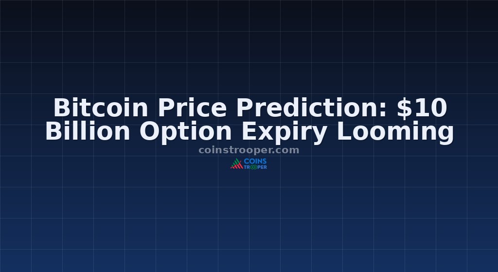 Bitcoin Price Prediction: $10 Billion Option Expiry Looming