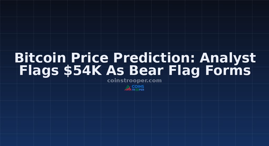 Bitcoin Price Prediction: Analyst Flags $54K As Bear Flag Forms