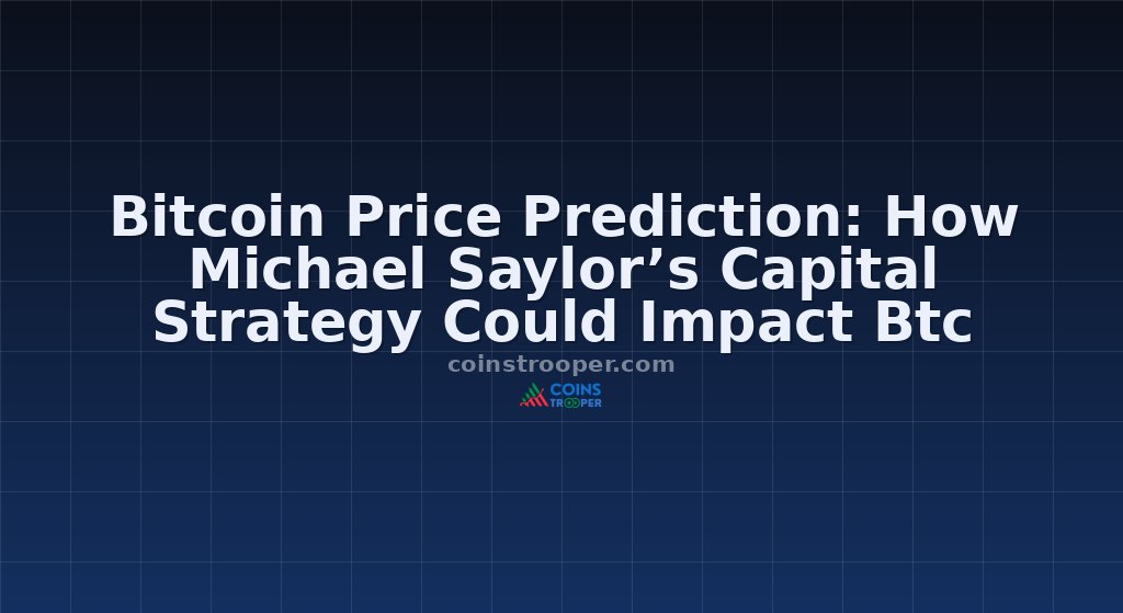 Bitcoin Price Prediction: How Michael Saylor’s Capital Strategy Could Impact Btc