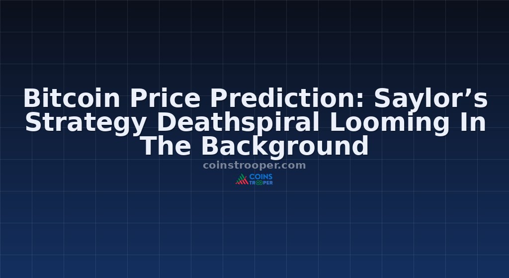 Bitcoin Price Prediction: Saylor’s Strategy Deathspiral Looming In The Background