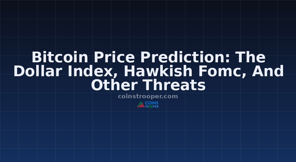 Bitcoin Price Prediction: The Dollar Index, Hawkish Fomc, And Other Threats