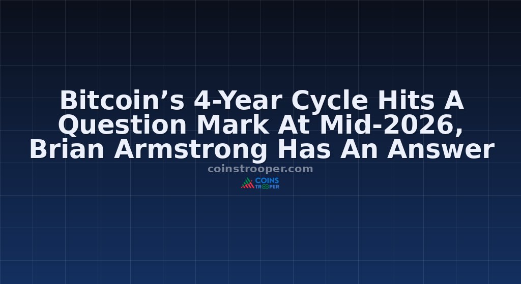 Bitcoin’s 4-Year Cycle Hits A Question Mark At Mid-2026, Brian Armstrong Has An Answer