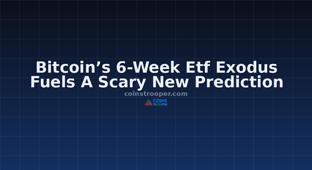 Bitcoin’s 6-Week Etf Exodus Fuels A Scary New Prediction