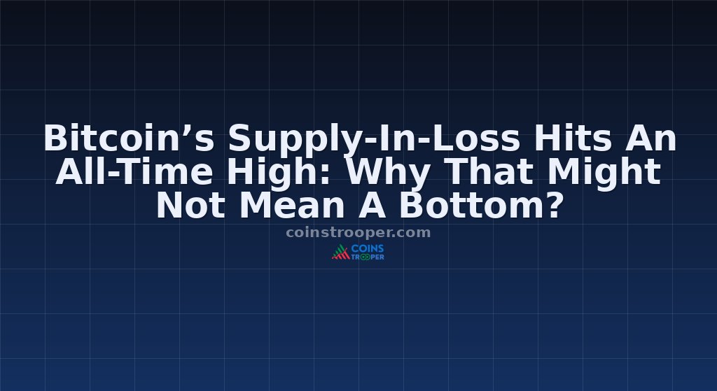 Bitcoin’s Supply-In-Loss Hits An All-Time High: Why That Might Not Mean A Bottom?