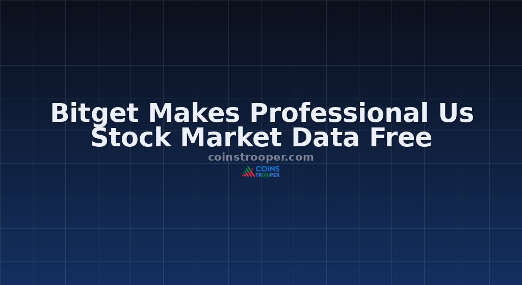 Bitget Makes Professional Us Stock Market Data Free