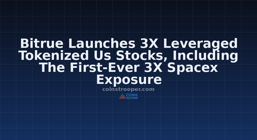 Bitrue Launches 3X Leveraged Tokenized Us Stocks, Including The First-Ever 3X Spacex Exposure