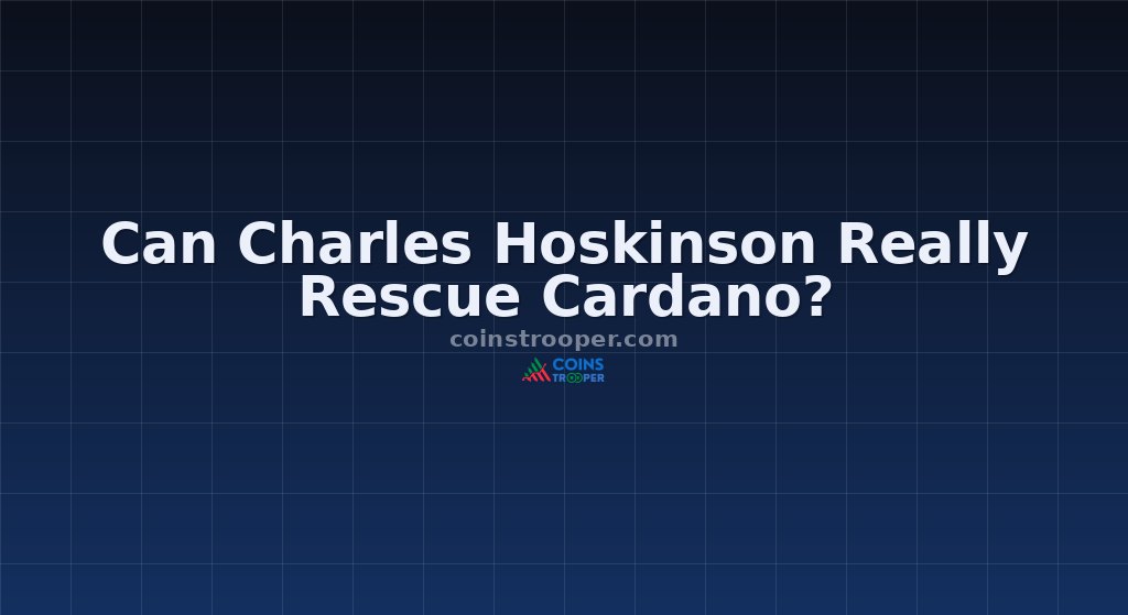 Can Charles Hoskinson Really Rescue Cardano?