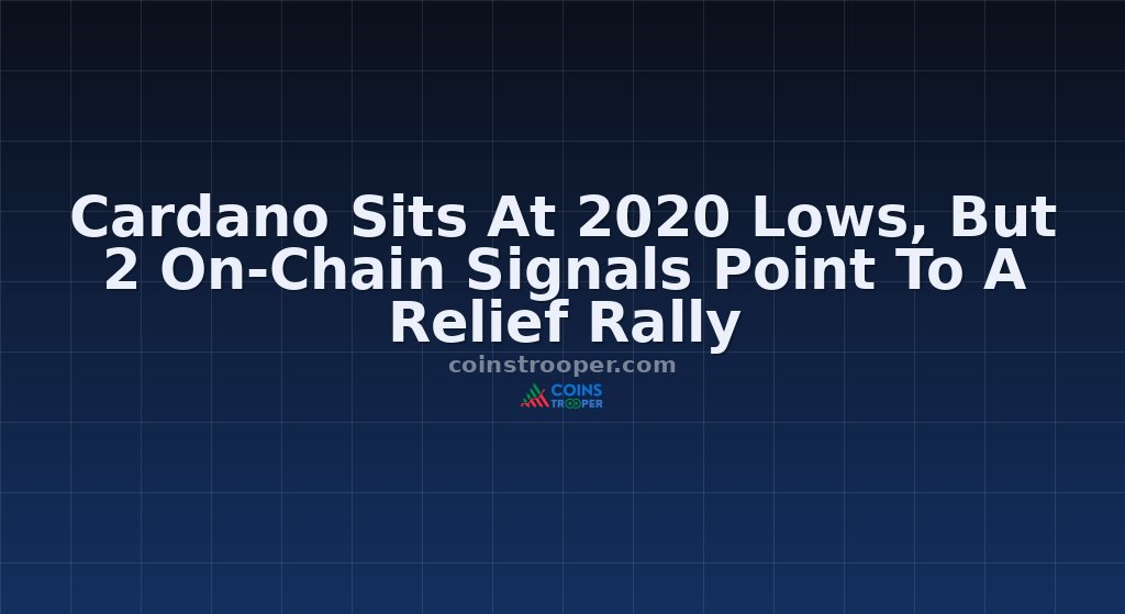 Cardano Sits At 2020 Lows, But 2 On-Chain Signals Point To A Relief Rally