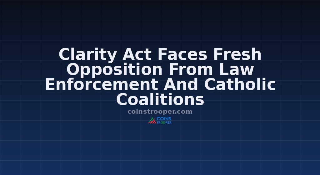 Clarity Act Faces Fresh Opposition From Law Enforcement And Catholic Coalitions