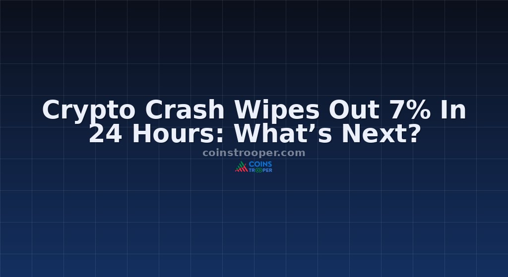 Crypto Crash Wipes Out 7% In 24 Hours: What’s Next?