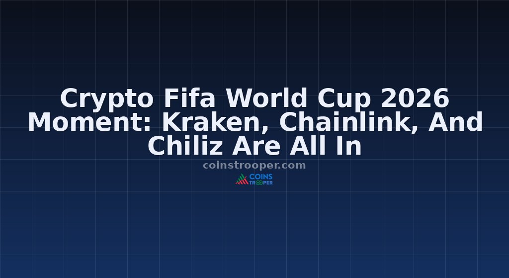 Crypto Fifa World Cup 2026 Moment: Kraken, Chainlink, And Chiliz Are All In