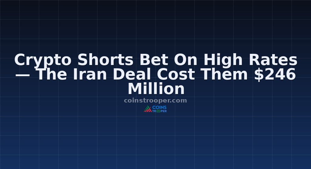 Crypto Shorts Bet On High Rates — The Iran Deal Cost Them $246 Million