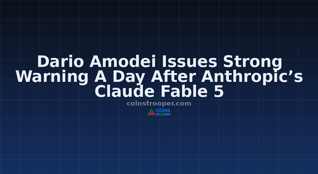 Dario Amodei Issues Strong Warning A Day After Anthropic’s Claude Fable 5