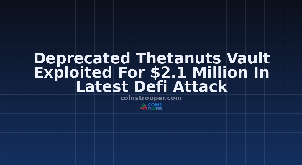 Deprecated Thetanuts Vault Exploited For $2.1 Million In Latest Defi Attack