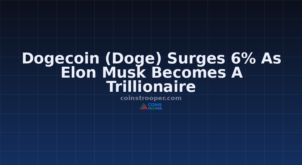 Dogecoin (Doge) Surges 6% As Elon Musk Becomes A Trillionaire