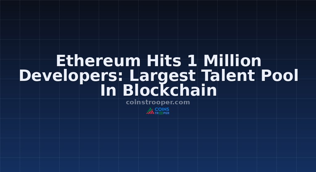 Ethereum Hits 1 Million Developers: Largest Talent Pool In Blockchain