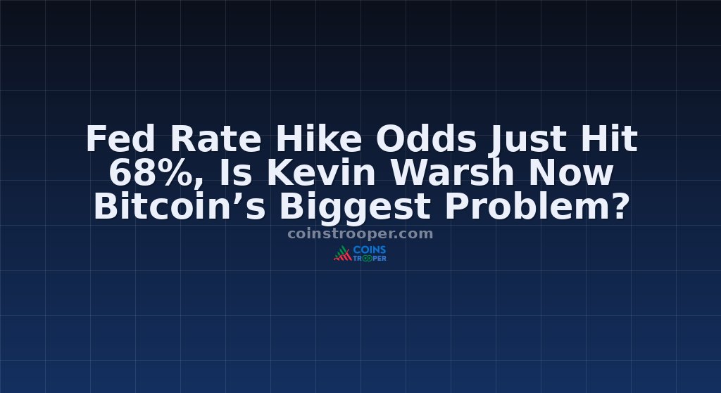 Fed Rate Hike Odds Just Hit 68%, Is Kevin Warsh Now Bitcoin’s Biggest Problem?