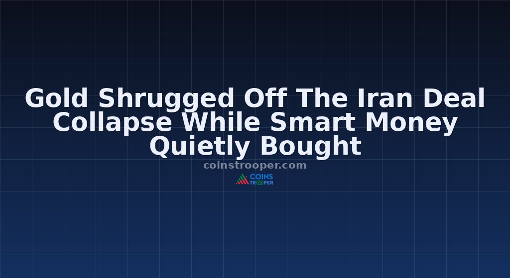 Gold Shrugged Off The Iran Deal Collapse While Smart Money Quietly Bought