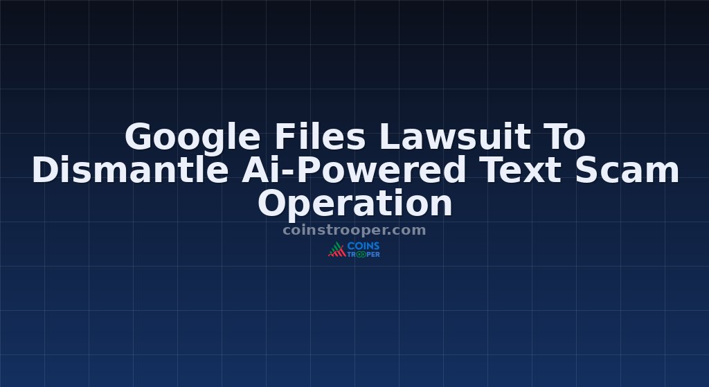 Google Files Lawsuit To Dismantle Ai-Powered Text Scam Operation