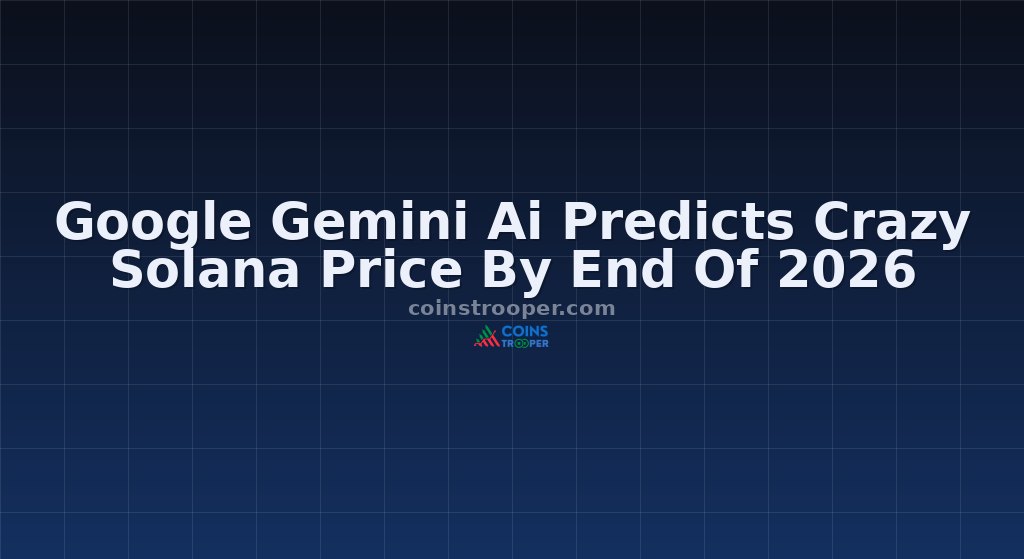 Google Gemini Ai Predicts Crazy Solana Price By End Of 2026