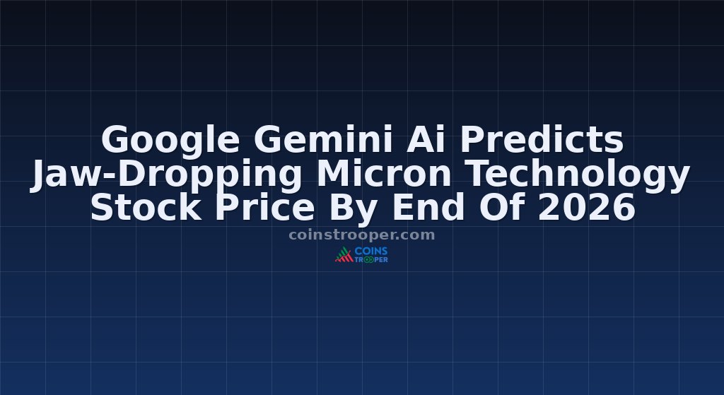 Google Gemini Ai Predicts Jaw-Dropping Micron Technology Stock Price By End Of 2026