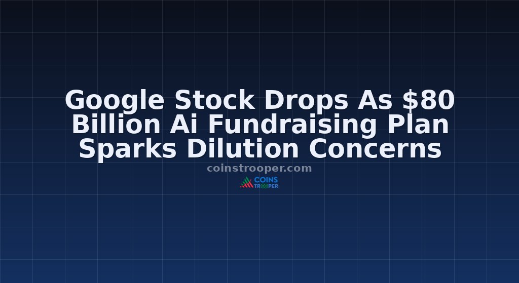 Google Stock Drops As $80 Billion Ai Fundraising Plan Sparks Dilution Concerns